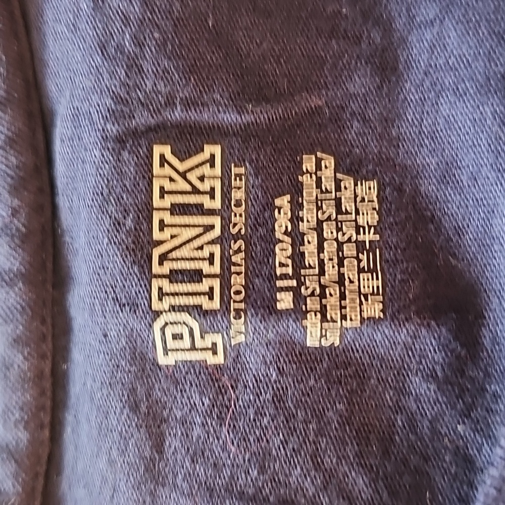 Victoria's Secret Deep Blue Long Sleeve Tee Size M - Picture 3 of 4